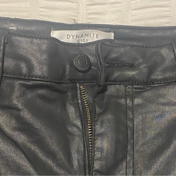 DYNAMITE COATED LEATHER JEANS - Picture 6 of 7